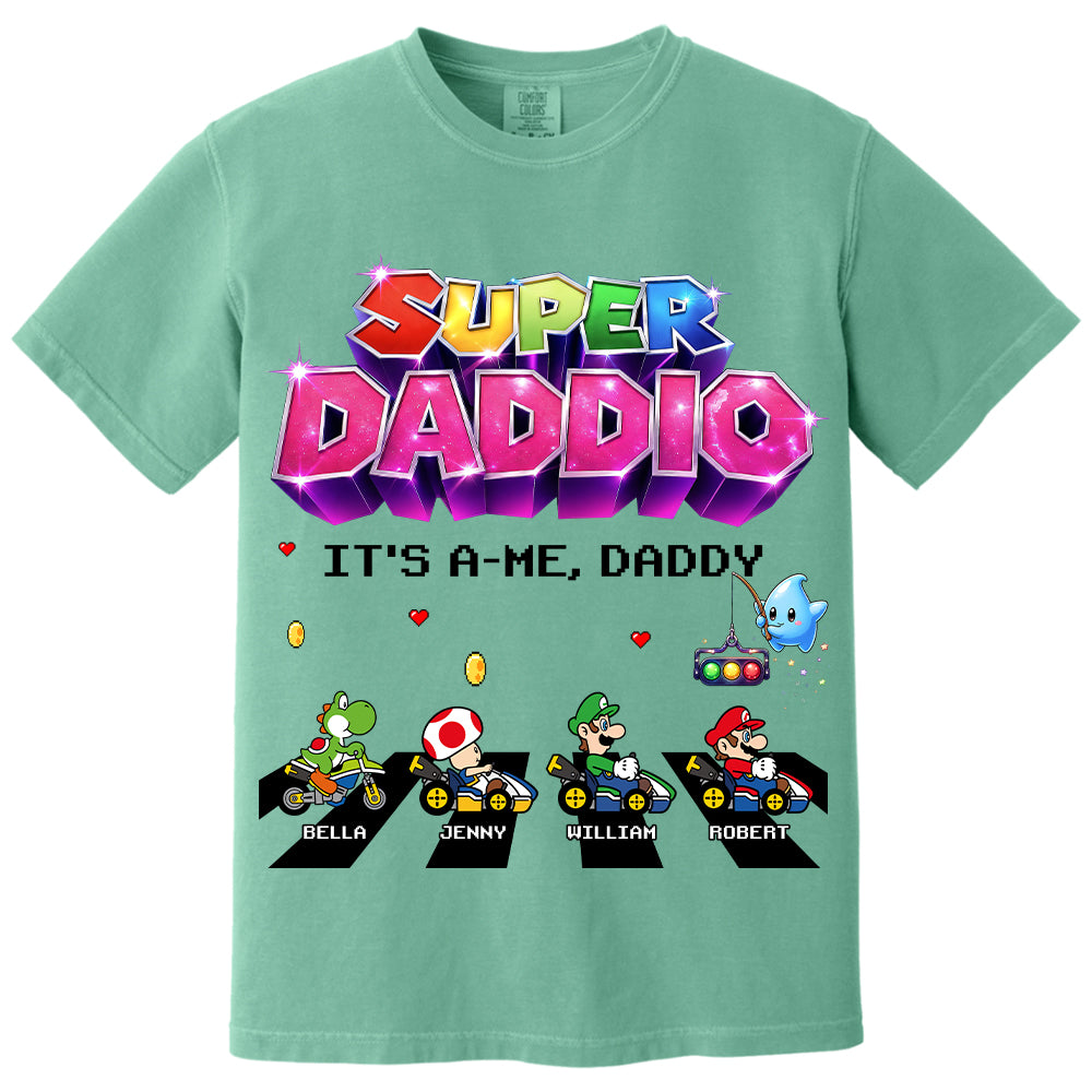 Customized Super Daddio It's A Me, Daddy Shirts, Father's Day Gift For Dad L0411 VH01