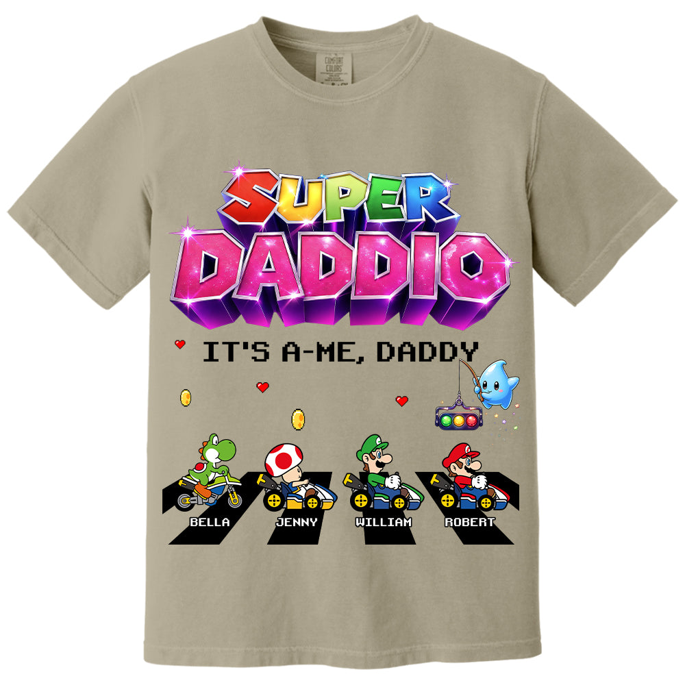 Customized Super Daddio It's A Me, Daddy Shirts, Father's Day Gift For Dad L0411 VH01