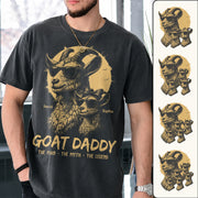 Personalized Goat Daddy Shirt, Funny Father's Day Gift For Dad L0411 Hv01