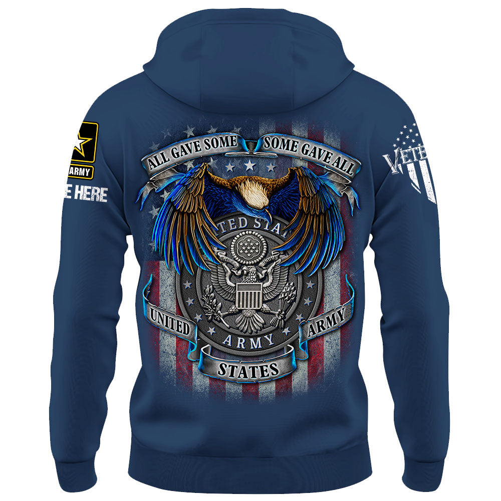 Personalized Shirt All Gave Some Some Gave All Us Veteran Custom All Branch K1702