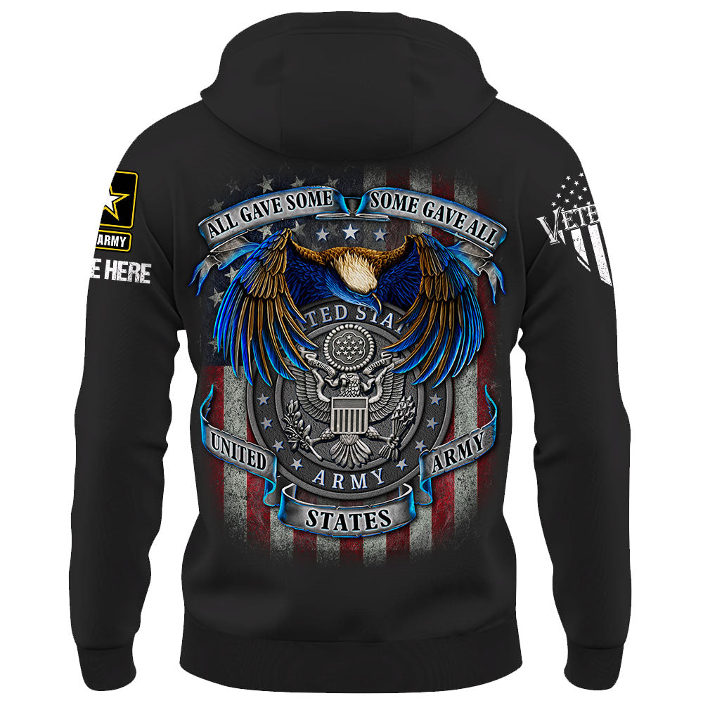 Personalized Shirt All Gave Some Some Gave All Us Veteran Custom All Branch K1702