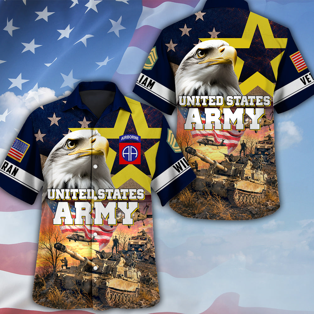 Personalized All Over Print Shirt Veterans Military American Eagle Available All Military Branches, Veteran Gifts K1702 MT2