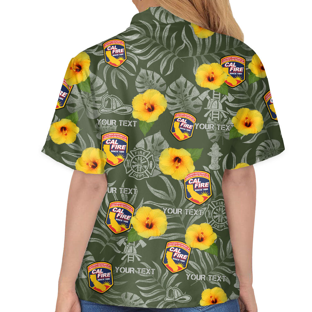 Personalized Hawaiian Shirt Custom Fire Department Gift For Firefighters CustomHawaiian Shirt K1702