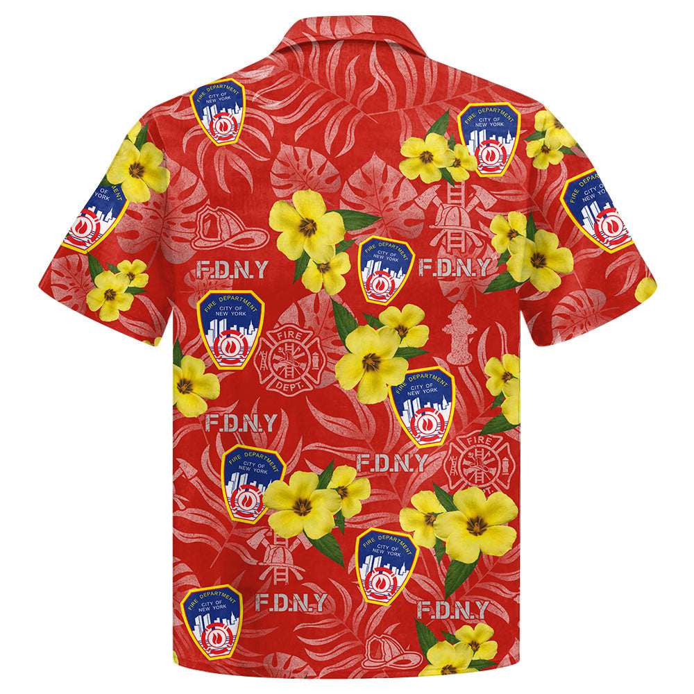 Personalized Hawaiian Shirt Custom Fire Department Gift For Firefighters CustomHawaiian Shirt K1702