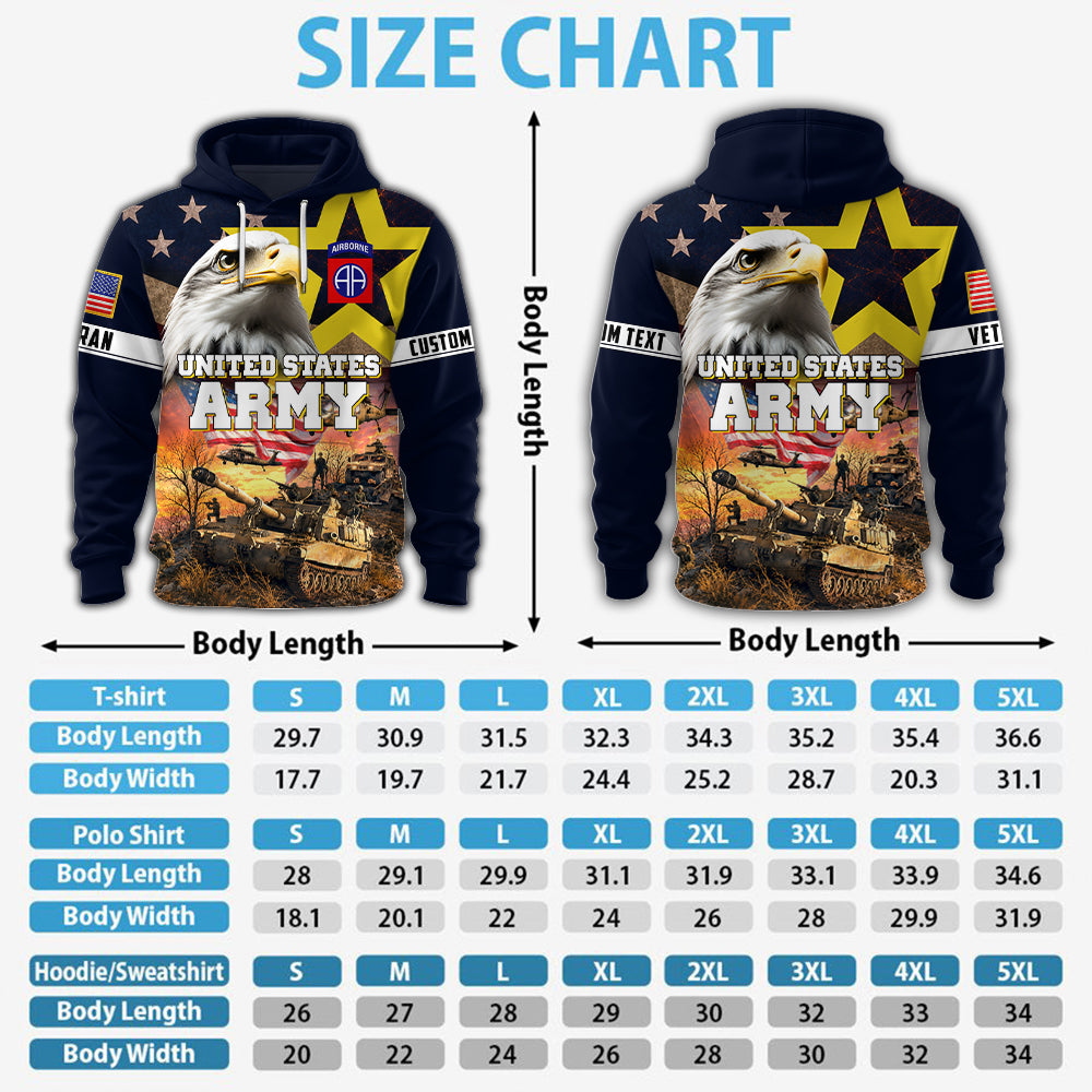 Personalized All Over Print Shirt Veterans Military American Eagle Available All Military Branches, Veteran Gifts K1702 MT2