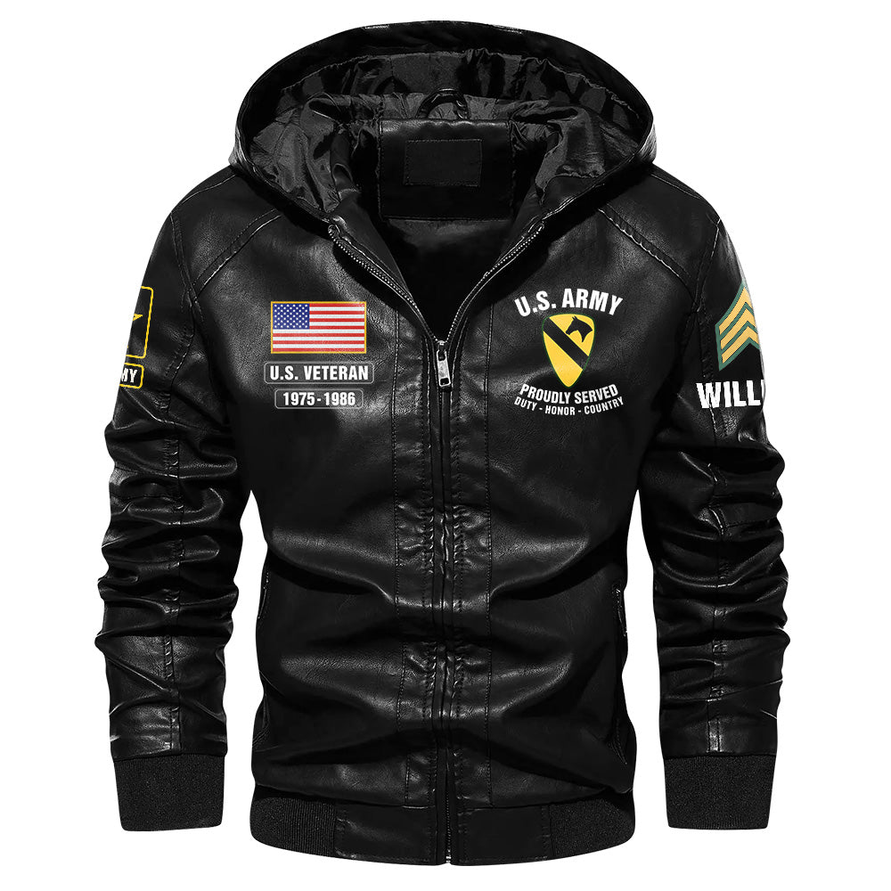 Custom Leather Jackets It Was Once My Life US Veteran I Will Always Be Proud Of It Gift For Veteran K1702 Trhn