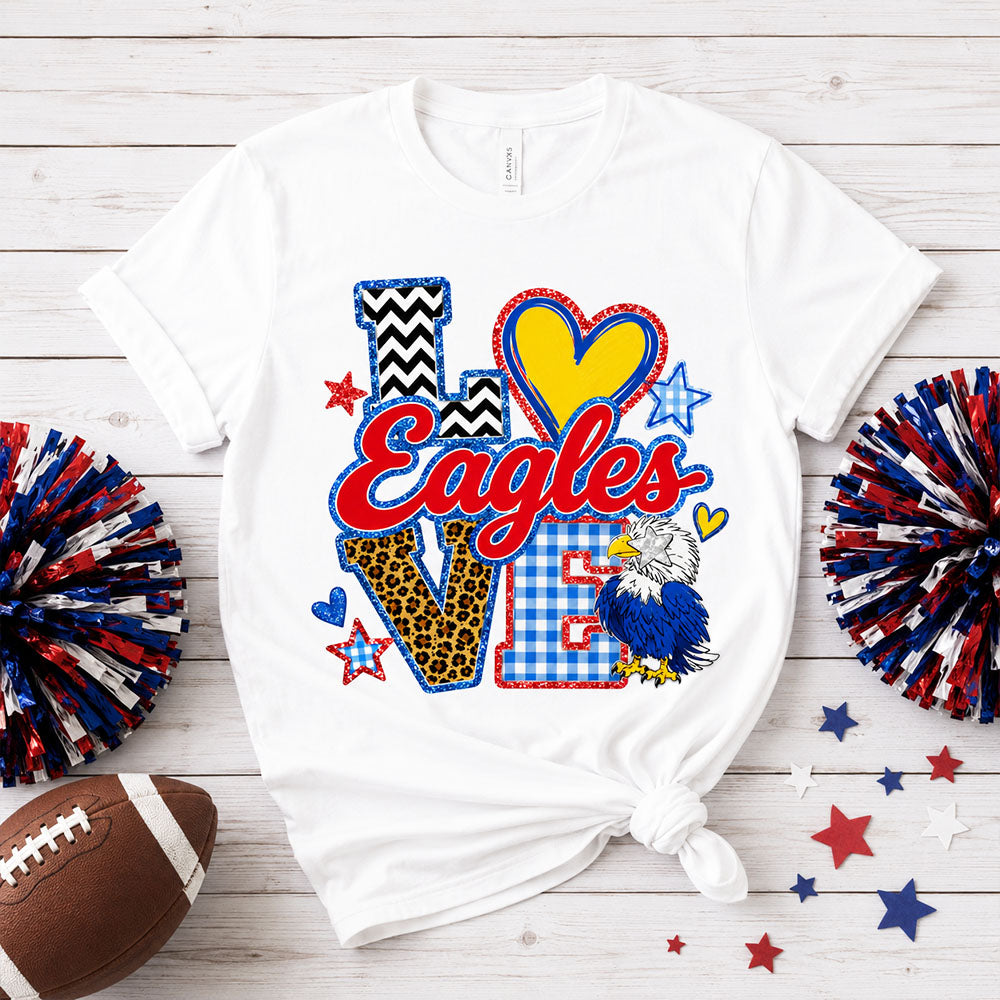 Custom Gingham School Mascot Game Day, Personalized Shirt Love Mascot School, School Spirit Custom Hashtags Shirt For Teacher Vr2 Pt99