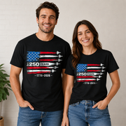 USA 250th Anniversary T-Shirt, America 250 Years 1776-2026 4th of July Tee Hv01