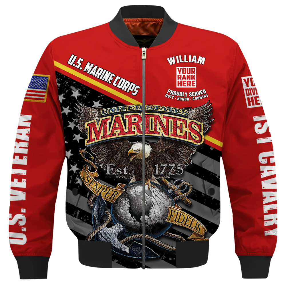 Personalized Shirt Branch Division Rank Proudly Served Duty Honor Country All Over Print Shirt Gift For Veterans K1702