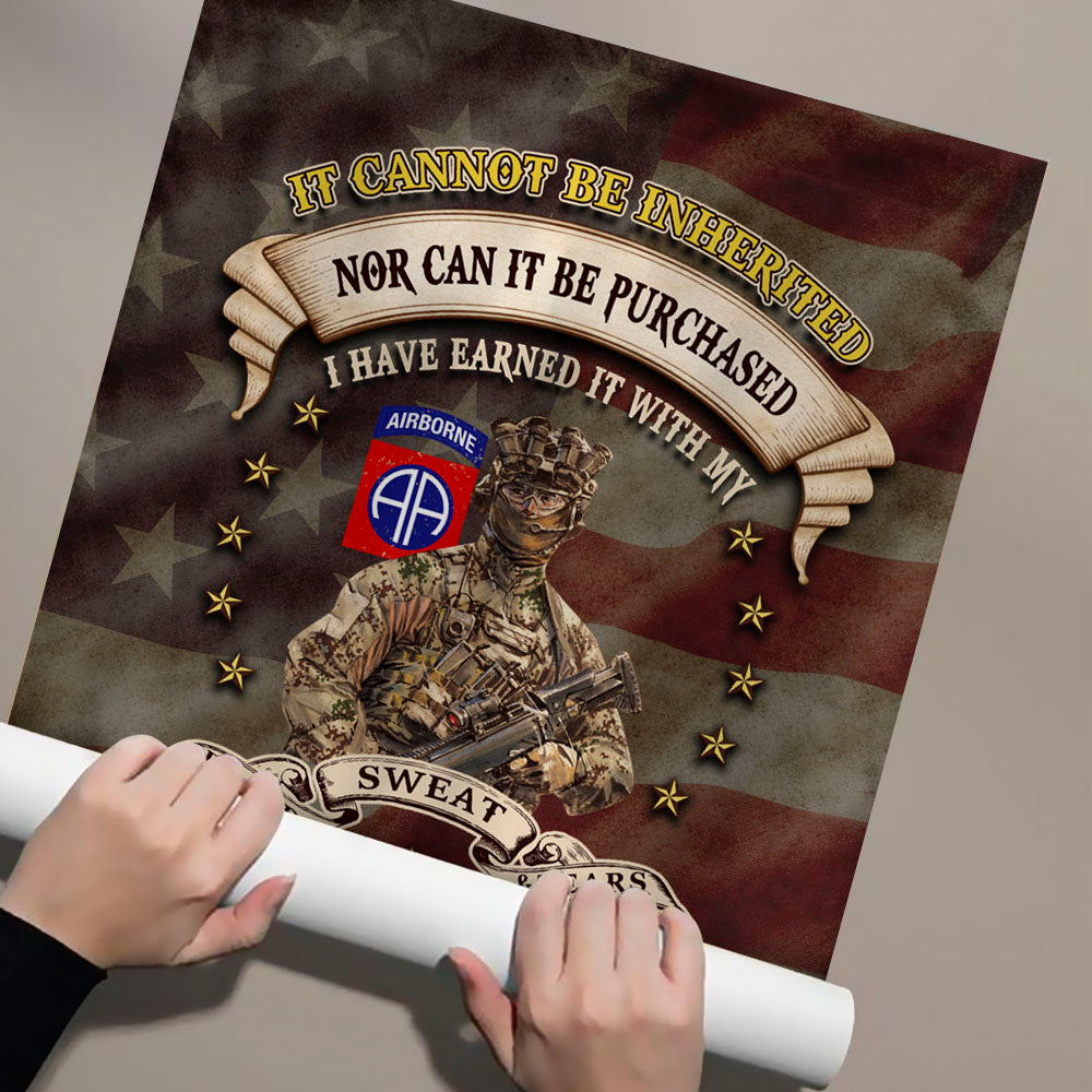 Garden Flag House Flag Custom House Decoration It Cannot Be Inherited Nor Can It Purchased Custom Division Military Gift For Veteran K1702 MT2