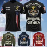 All Over Print Shirt Custom Shirt Veteran It Cannot Be Inherited Nor Can It Purchased Custom Division Military Gift For Veterans K1702 Trhn