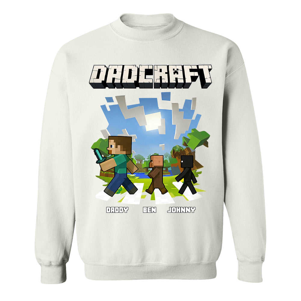 DadCraft, Personalized DadCraft Shirt For Dad With Kids Name, Gift For Father's Day MI209 TH23