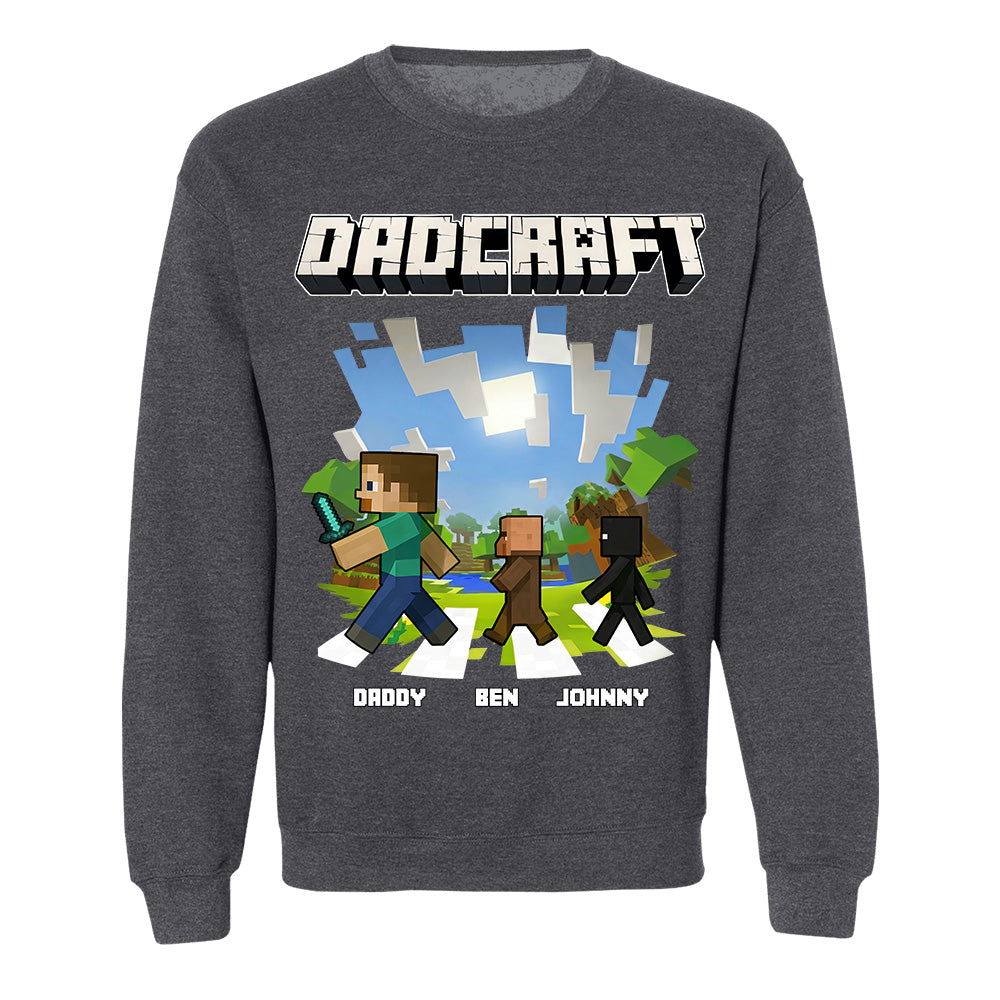 DadCraft, Personalized DadCraft Shirt For Dad With Kids Name, Gift For Father's Day MI209 TH23