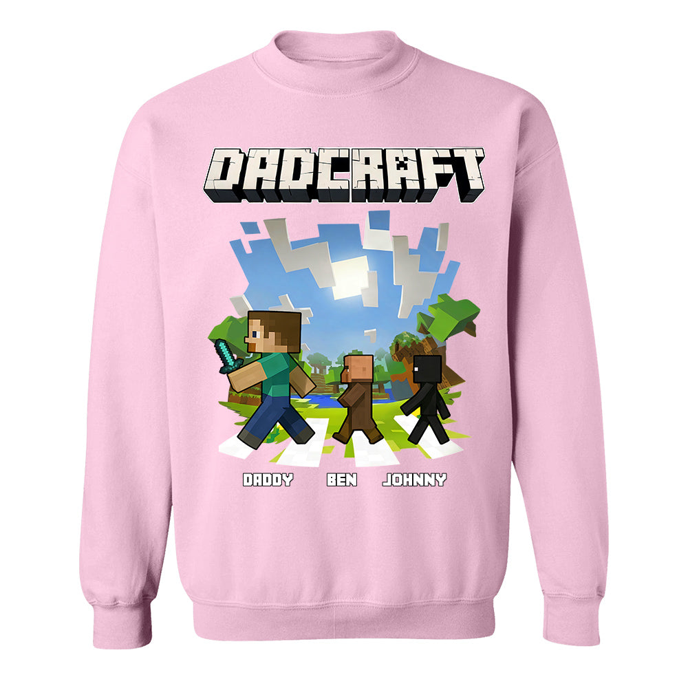DadCraft, Personalized DadCraft Shirt For Dad With Kids Name, Gift For Father's Day MI209 TH23