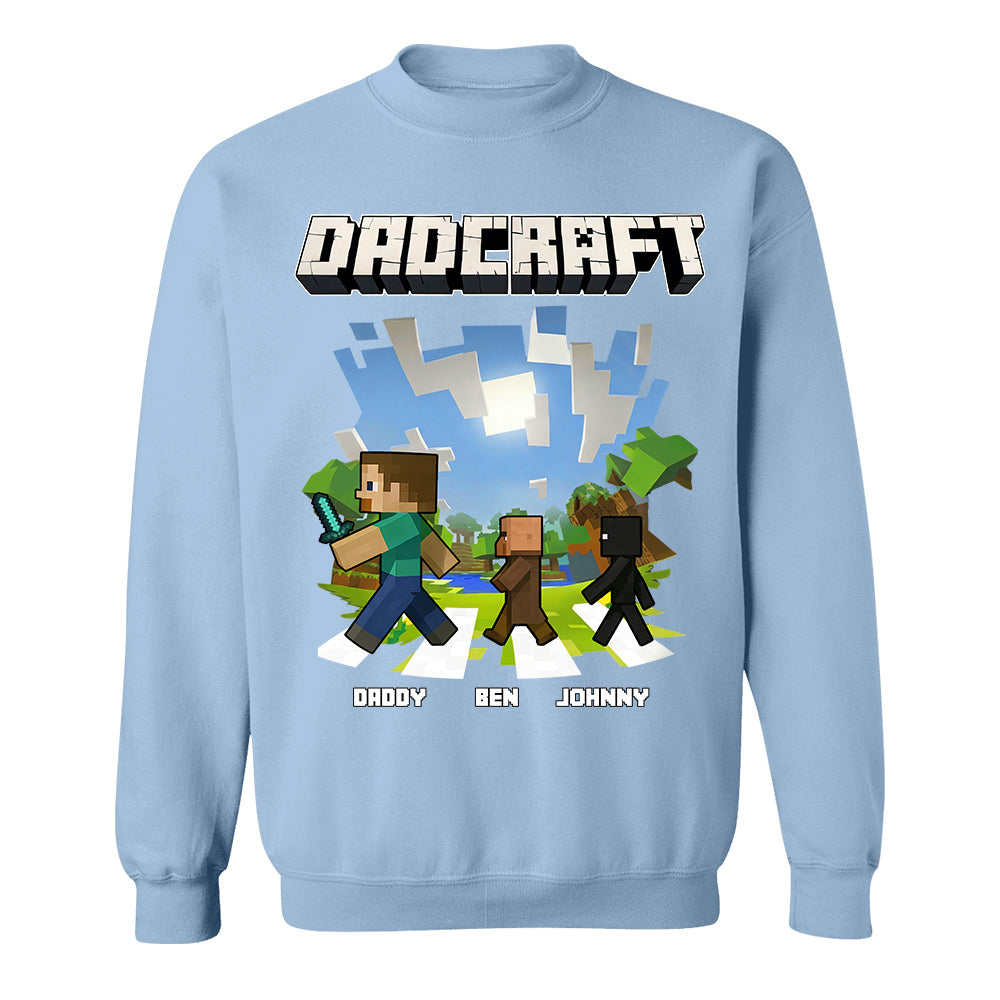 DadCraft, Personalized DadCraft Shirt For Dad With Kids Name, Gift For Father's Day MI209 TH23