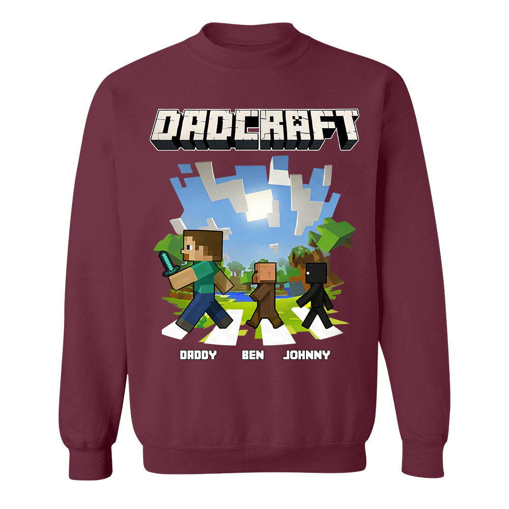 DadCraft, Personalized DadCraft Shirt For Dad With Kids Name, Gift For Father's Day MI209 TH23