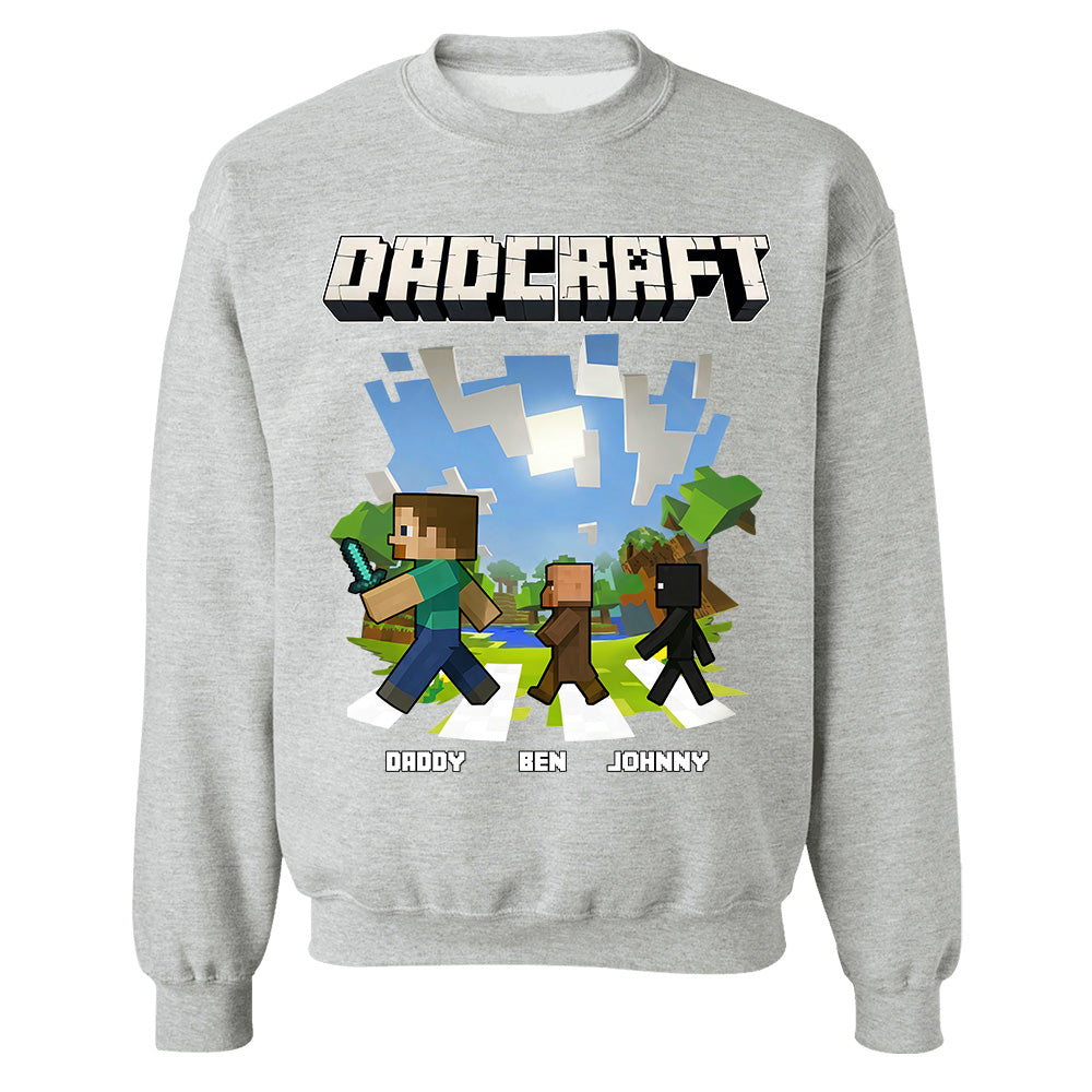 DadCraft, Personalized DadCraft Shirt For Dad With Kids Name, Gift For Father's Day MI209 TH23