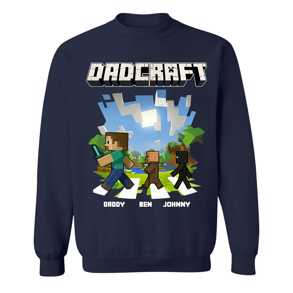 DadCraft, Personalized DadCraft Shirt For Dad With Kids Name, Gift For Father's Day MI209 TH23
