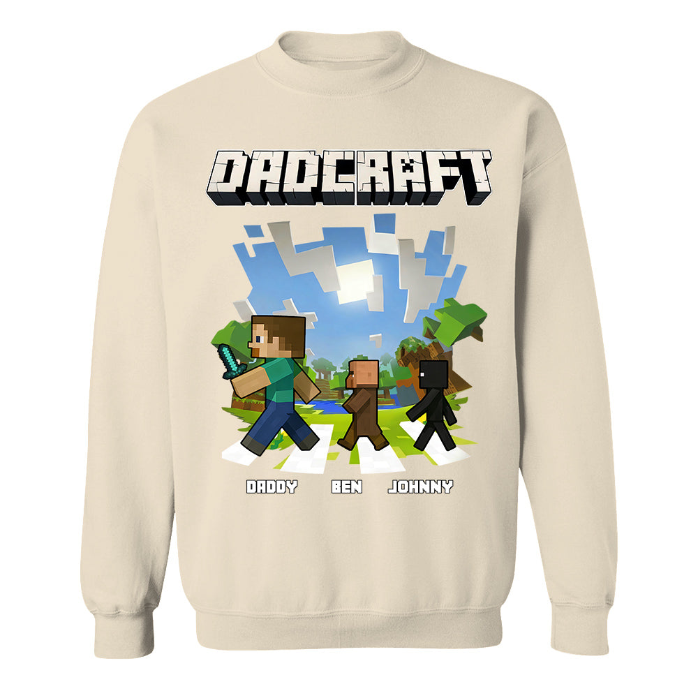 DadCraft, Personalized DadCraft Shirt For Dad With Kids Name, Gift For Father's Day MI209 TH23