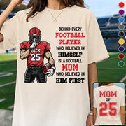 Behind Every Football Player Shirt Gift For Her Him Sports Mom L0411 VH01