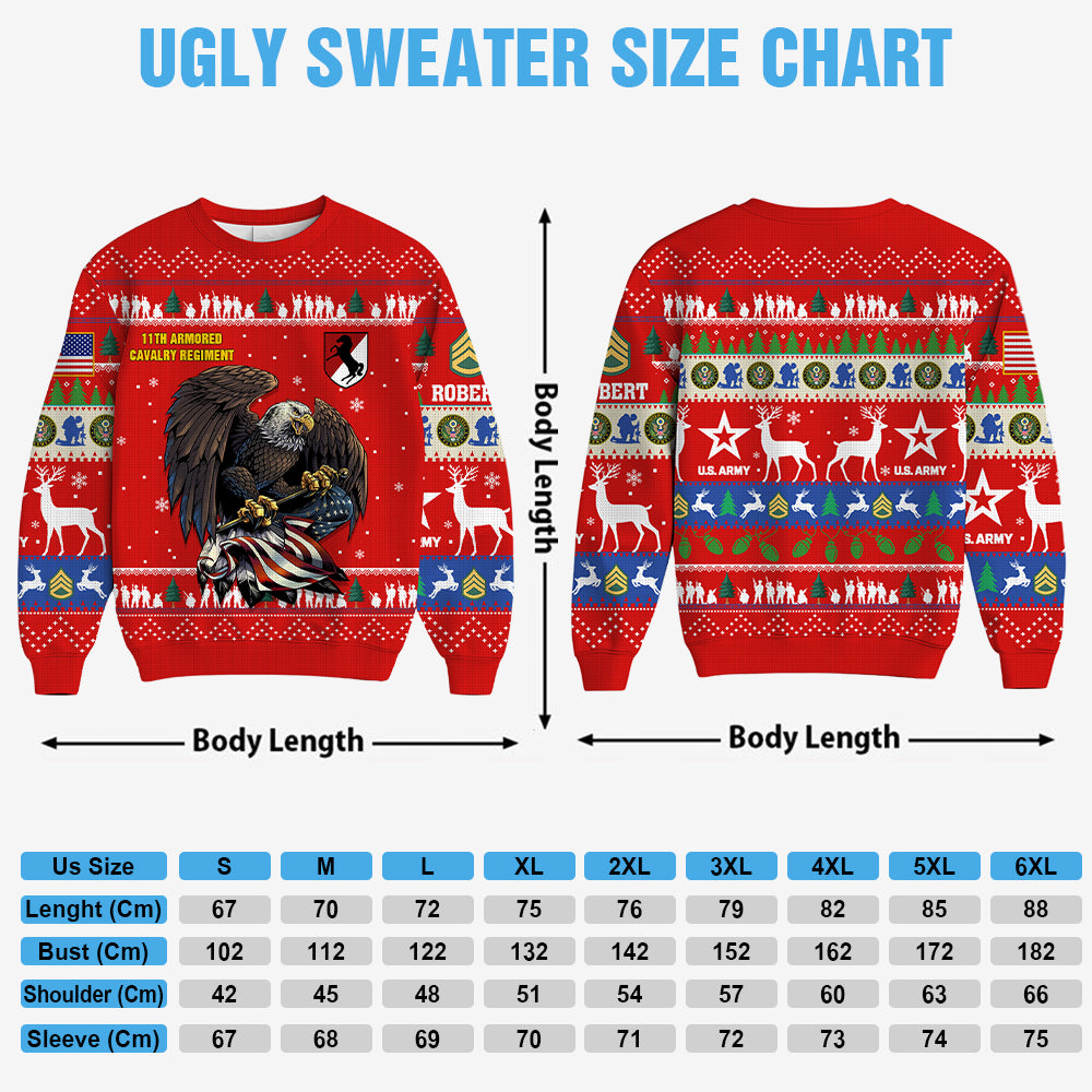 Personalized Custom Veteran Ugly Christmas Sweater Available All Military Branches Custom Division Gift For Veterans Soldier K1702 Trhn