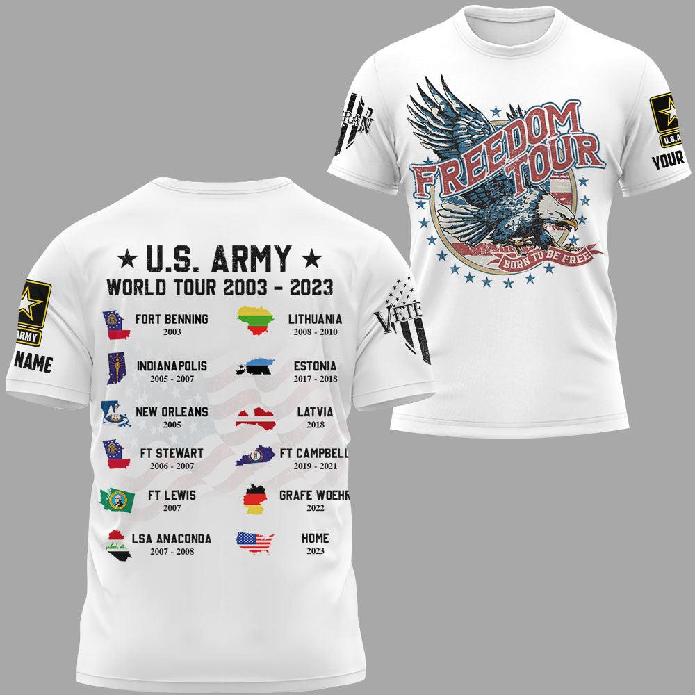 Military Base Custom Shirt Gift For Veteran All Over Print Shirt K1702
