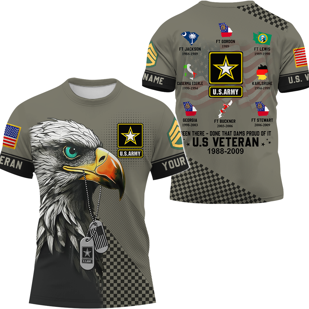 Custom All Over Print Shirt Been There Done That Proud Of It US Military World Tour Custom Gift For Veterans K1702