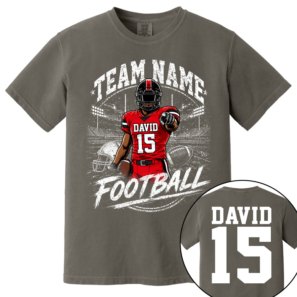 Personalized American Football Team Shirt - Football GameDay Custom Shirt Na02 VH01