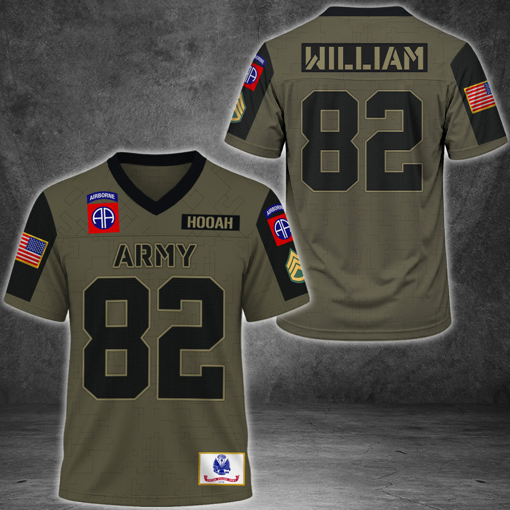 Custom Football Jersey Military Available All Military Branches Gift For Veterans K1702 MT2