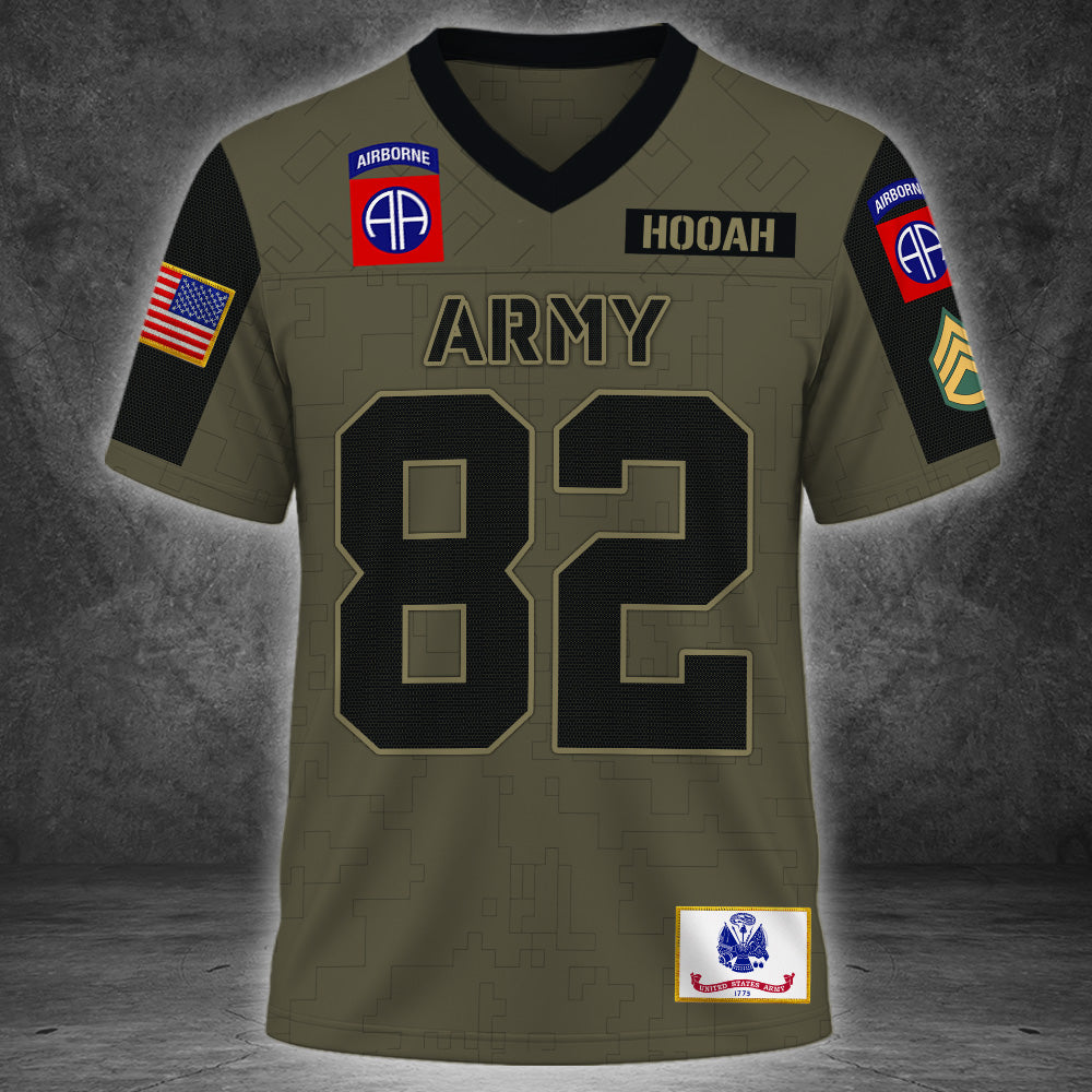 Custom Football Jersey Military Available All Military Branches Gift For Veterans K1702 MT2