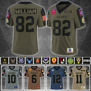 Custom Football Jersey Military Available All Military Branches Gift For Veterans K1702 MT2