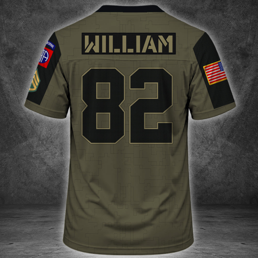 Custom Football Jersey Military Available All Military Branches Gift For Veterans K1702 MT2