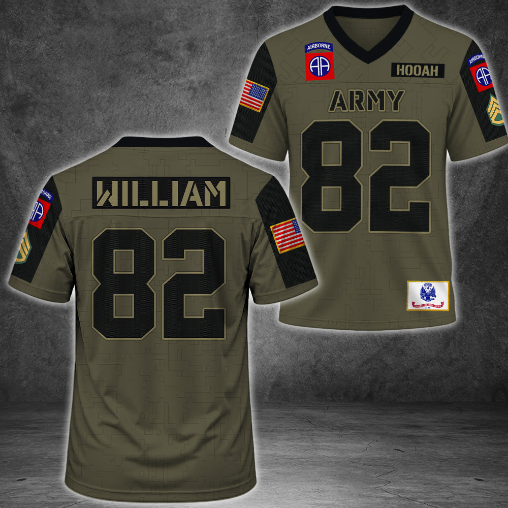 Custom Football Jersey Military Available All Military Branches Gift For Veterans K1702 MT2