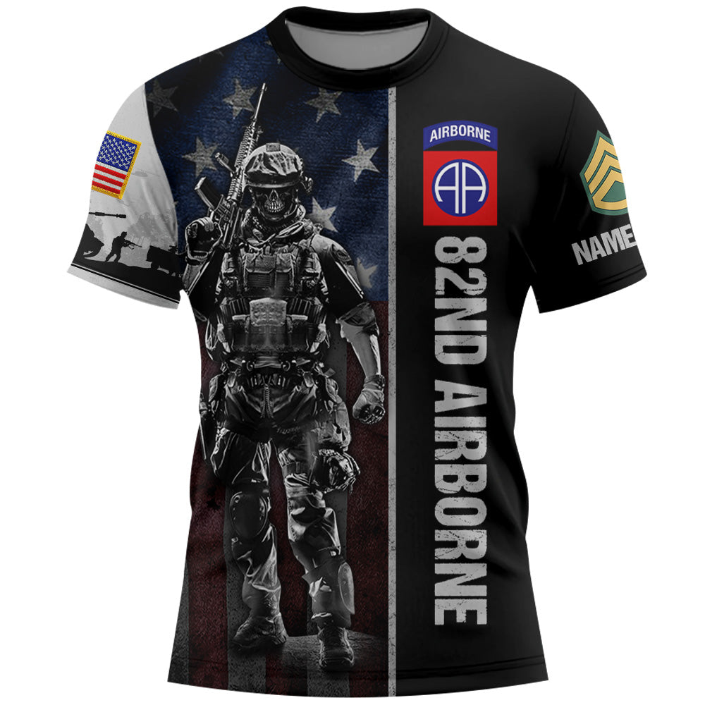 Custonm All Over Print Shirt Available Unit Patches Division Military Custom Shirt For Veteran K1702 Trhn