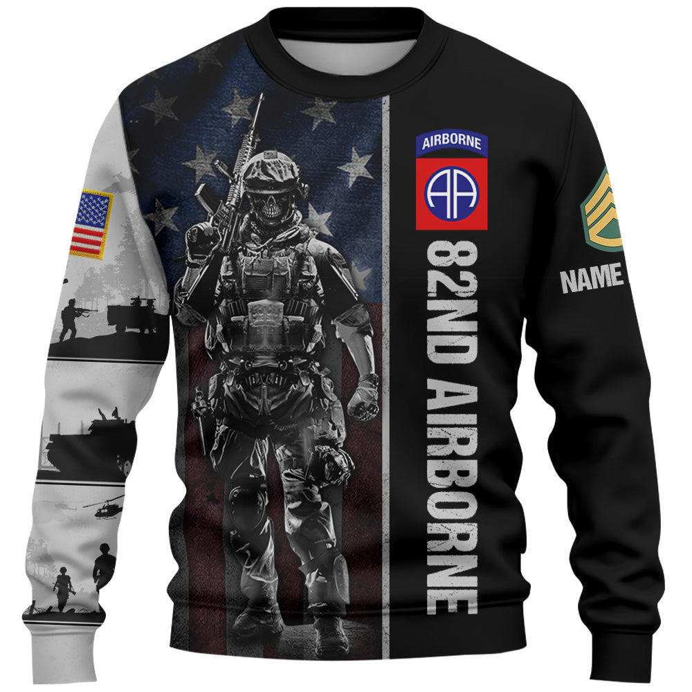 Custonm All Over Print Shirt Available Unit Patches Division Military Custom Shirt For Veteran K1702 Trhn