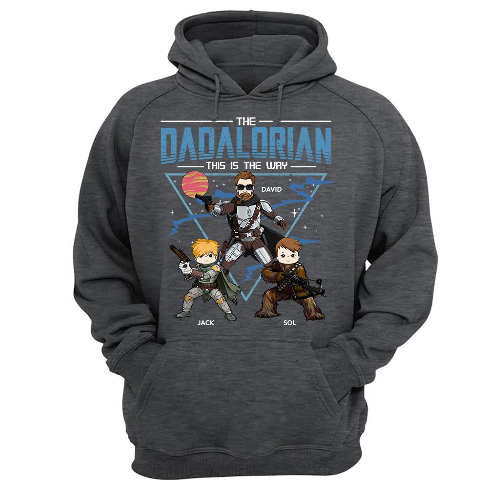 The Dadalorian This Is The Way Personalized Shirt For Dad Father's Day Gift T1807 Hv01