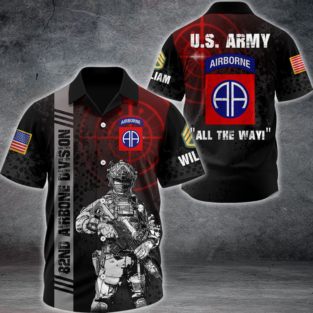 Personalized Veteran Shirt  Custom Jersey For Veteran Available All Military Branch Gift For Veteran Dad, Grandpa All Over Print Shirt K1702 MT2