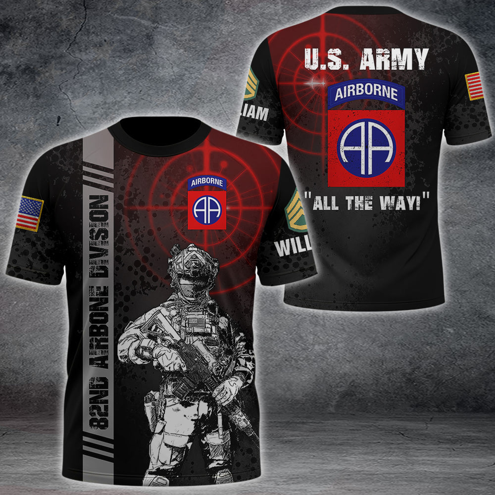 Personalized Veteran Shirt  Custom Jersey For Veteran Available All Military Branch Gift For Veteran Dad, Grandpa All Over Print Shirt K1702 MT2