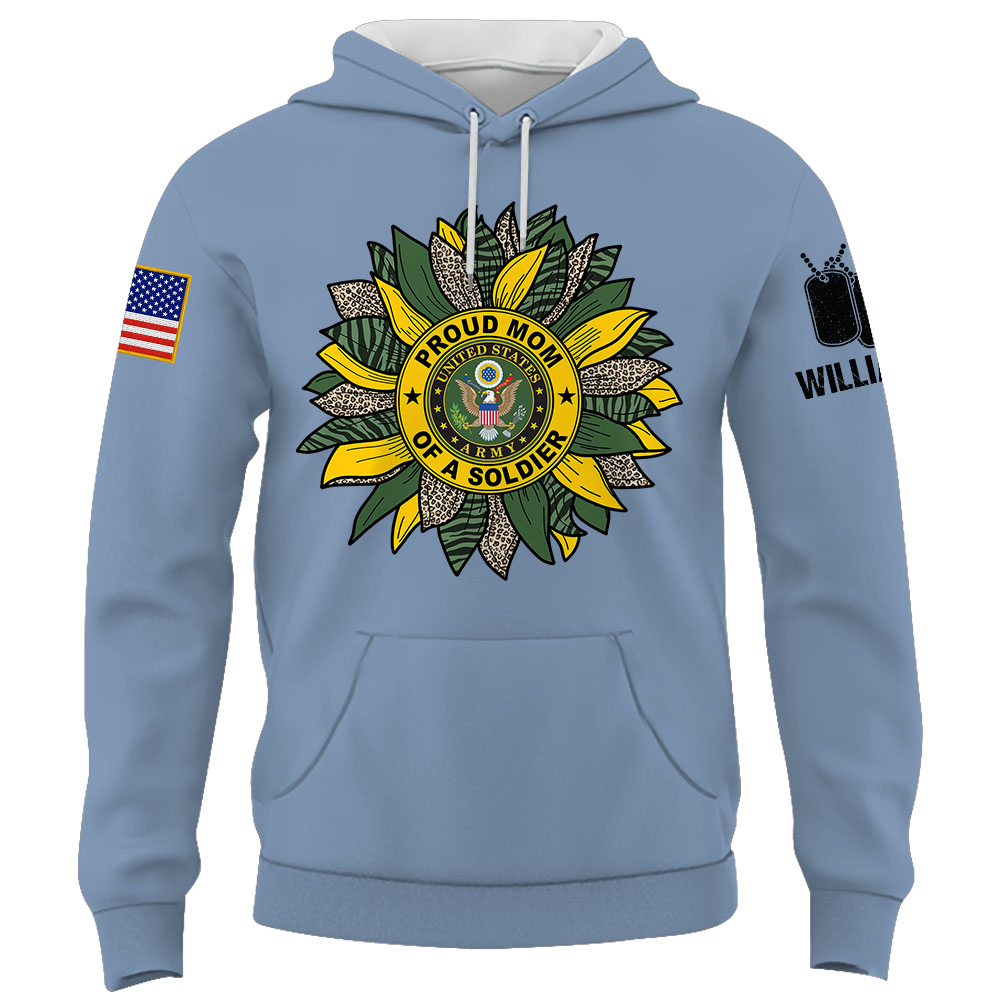 Custom Military Mom Family Love Sunflower Shirts Personalize Family Shirt Custom All Military Branches K1702 Trhn