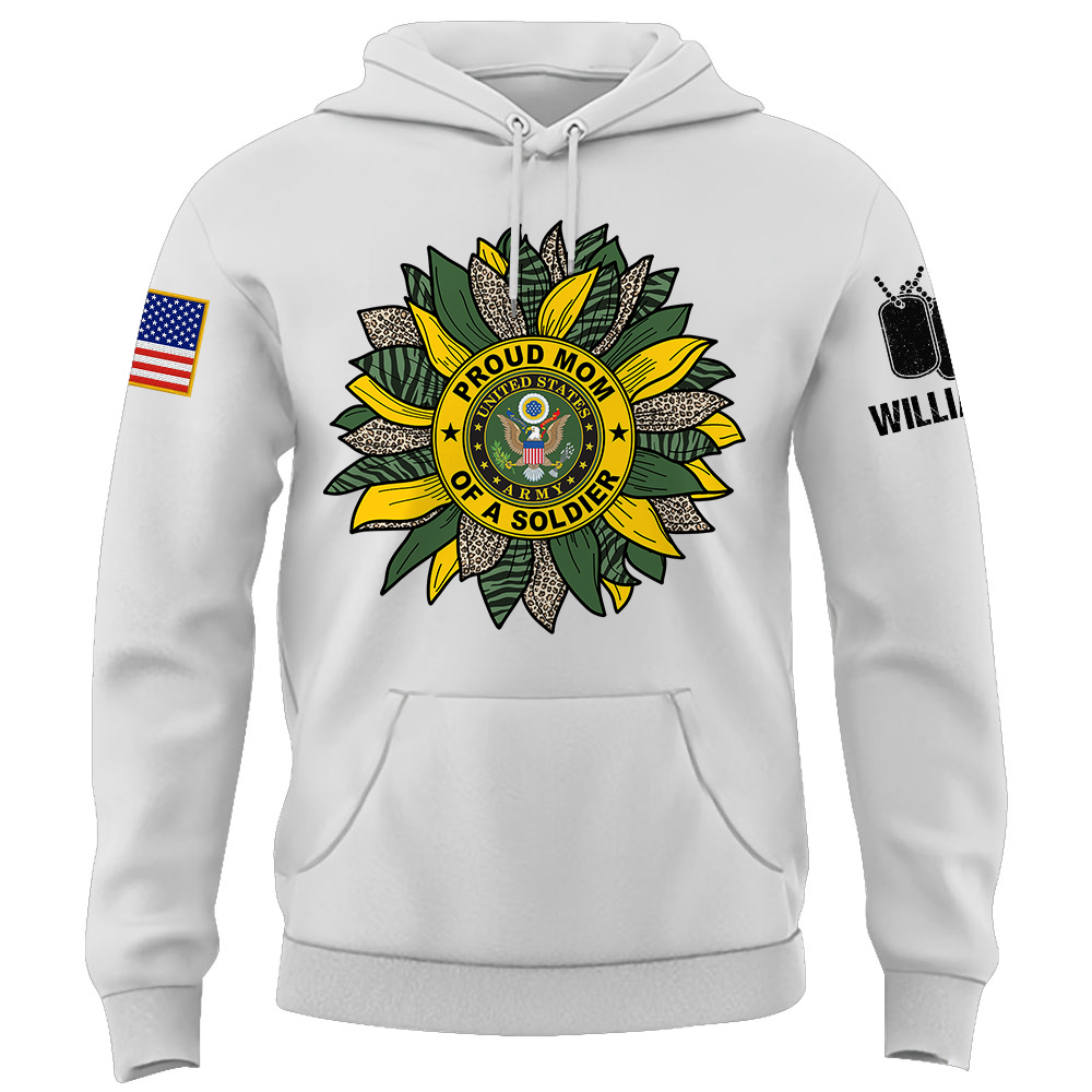 Custom Military Mom Family Love Sunflower Shirts Personalize Family Shirt Custom All Military Branches K1702 Trhn