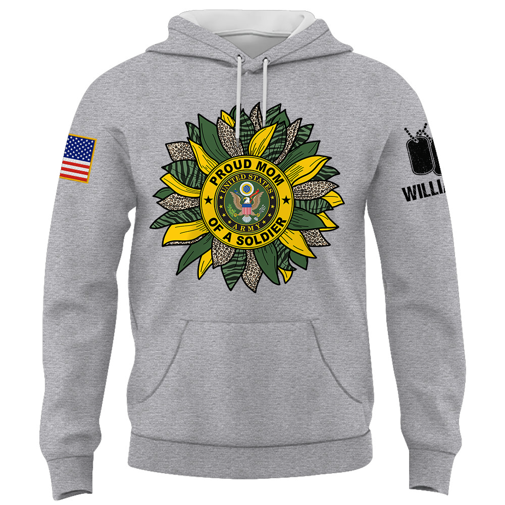 Custom Military Mom Family Love Sunflower Shirts Personalize Family Shirt Custom All Military Branches K1702 Trhn