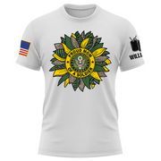Custom Military Mom Family Love Sunflower Shirts Personalize Family Shirt Custom All Military Branches K1702 Trhn
