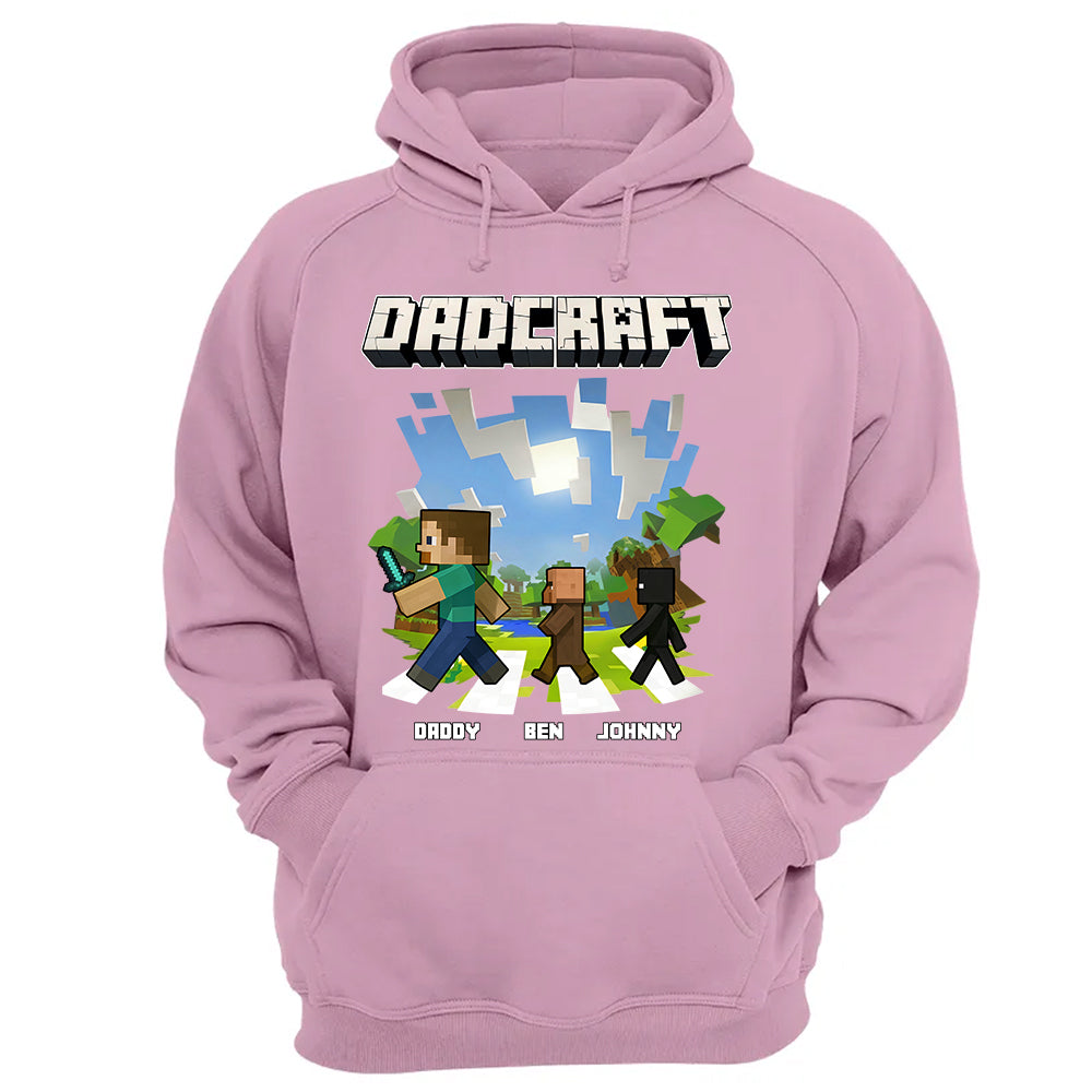 DadCraft, Personalized DadCraft Shirt For Dad With Kids Name, Gift For Father's Day MI209 TH23