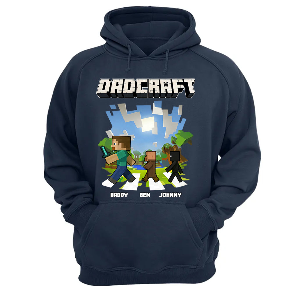 DadCraft, Personalized DadCraft Shirt For Dad With Kids Name, Gift For Father's Day MI209 TH23