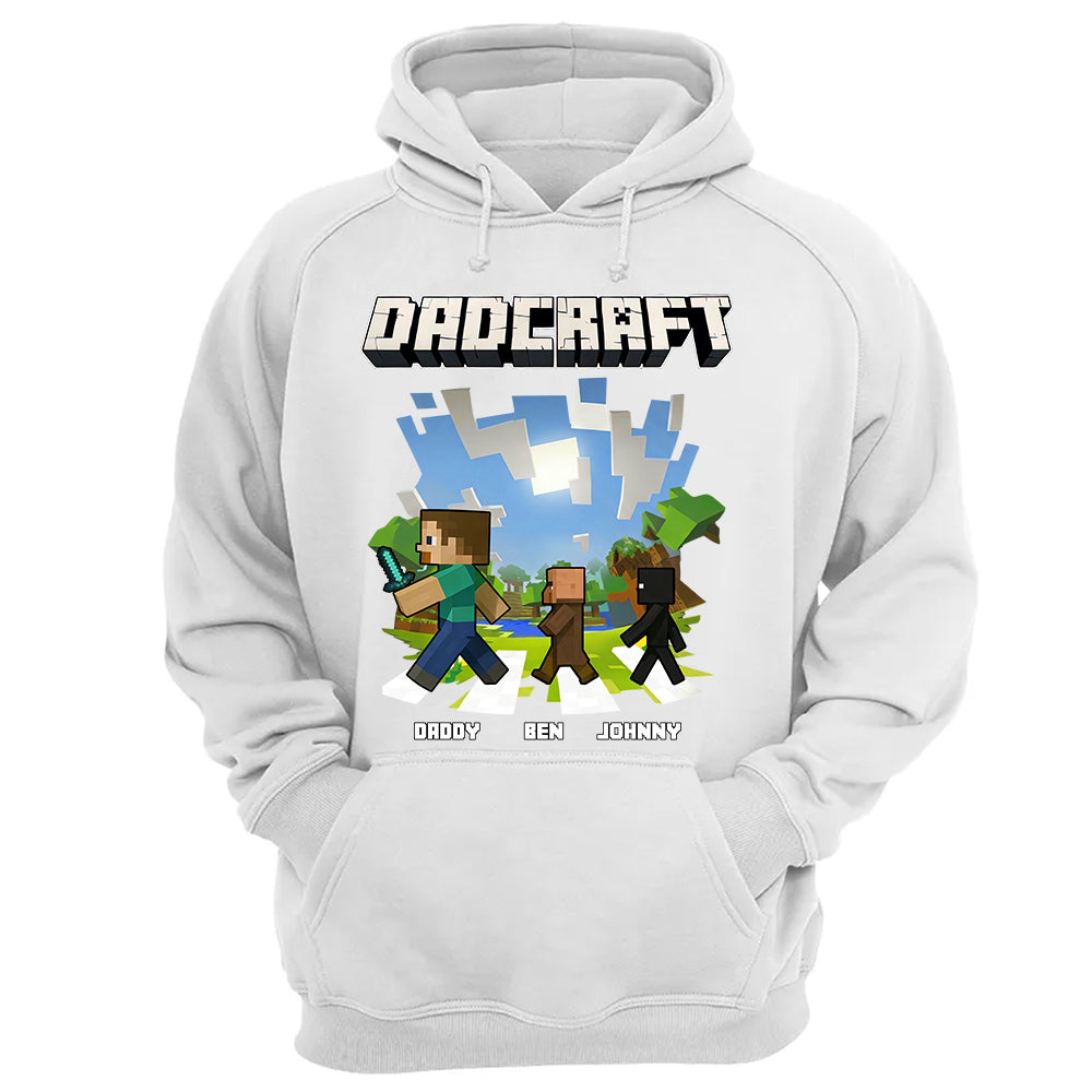 DadCraft, Personalized DadCraft Shirt For Dad With Kids Name, Gift For Father's Day MI209 TH23