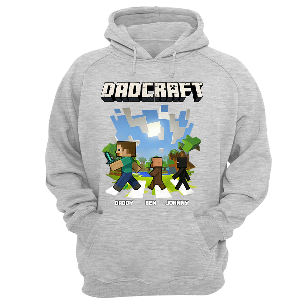 DadCraft, Personalized DadCraft Shirt For Dad With Kids Name, Gift For Father's Day MI209 TH23