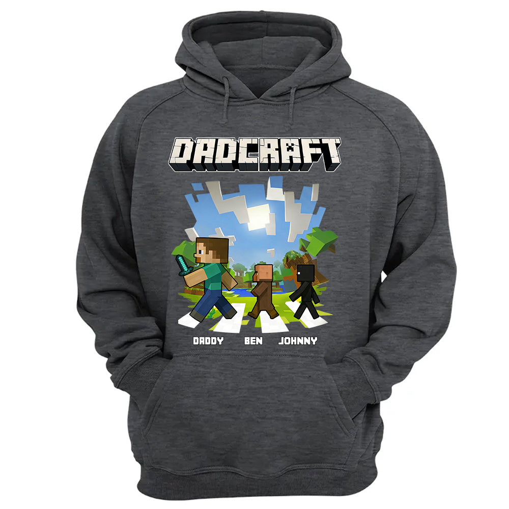 DadCraft, Personalized DadCraft Shirt For Dad With Kids Name, Gift For Father's Day MI209 TH23