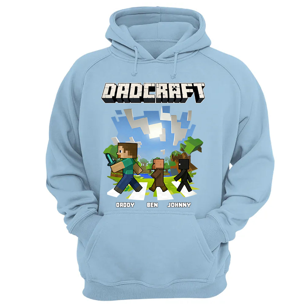 DadCraft, Personalized DadCraft Shirt For Dad With Kids Name, Gift For Father's Day MI209 TH23