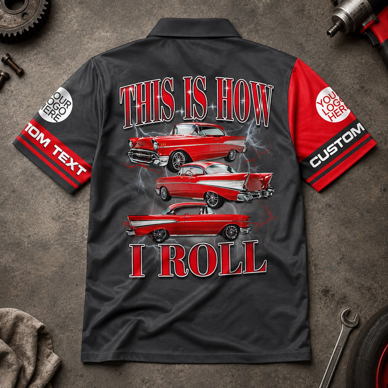 This Is How I Roll - Custom Classic Car Photo Hawaiian Shirts - Gift For Car Lovers A2110 Pt99