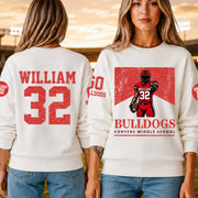 Custom Art Football Player Game Day  School Mascot Personalized Shirt Custom Team Name K1702 MT2